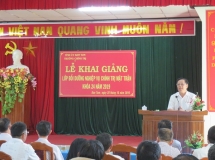 Khai giảng lớp Bồi dưỡng nghiệp vụ công tác Mặt trận khoá 24 - năm 2019