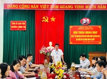Hội thảo khoa học: "Xây dựng đội ngũ viên chức Trường Chính trị  tỉnh Kon Tum đạt tiêu chí trường chính trị chuẩn"