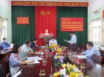 Hội thảo khoa học cấp trường với chủ đề “Đánh giá hiệu quả việc quản lý, dạy và học trực tuyến tại trường Chính trị tỉnh Kon Tum”