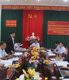 Nghiệm thu đề tài NCKH cấp trường năm 2021